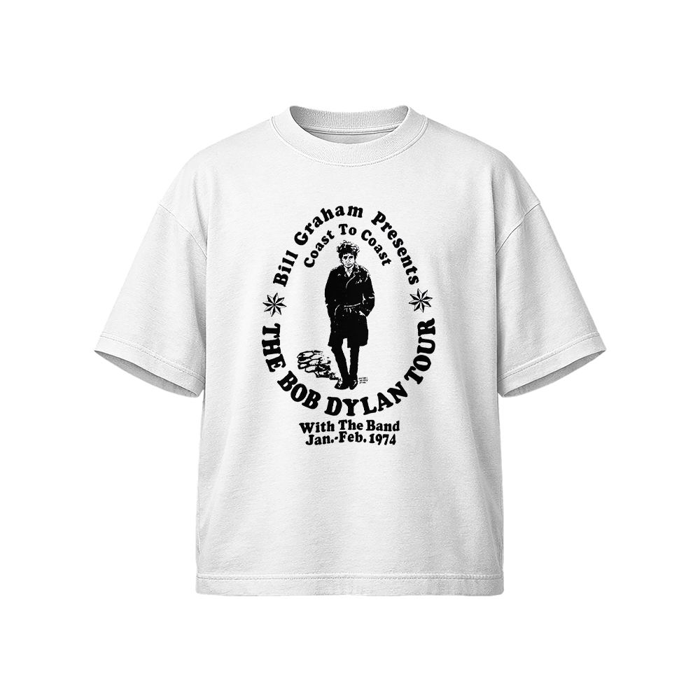 Bill Graham Presents Bob Dylan and The Band Vintage Concert T-Shirt, Classic Rock Tour Graphic Tee