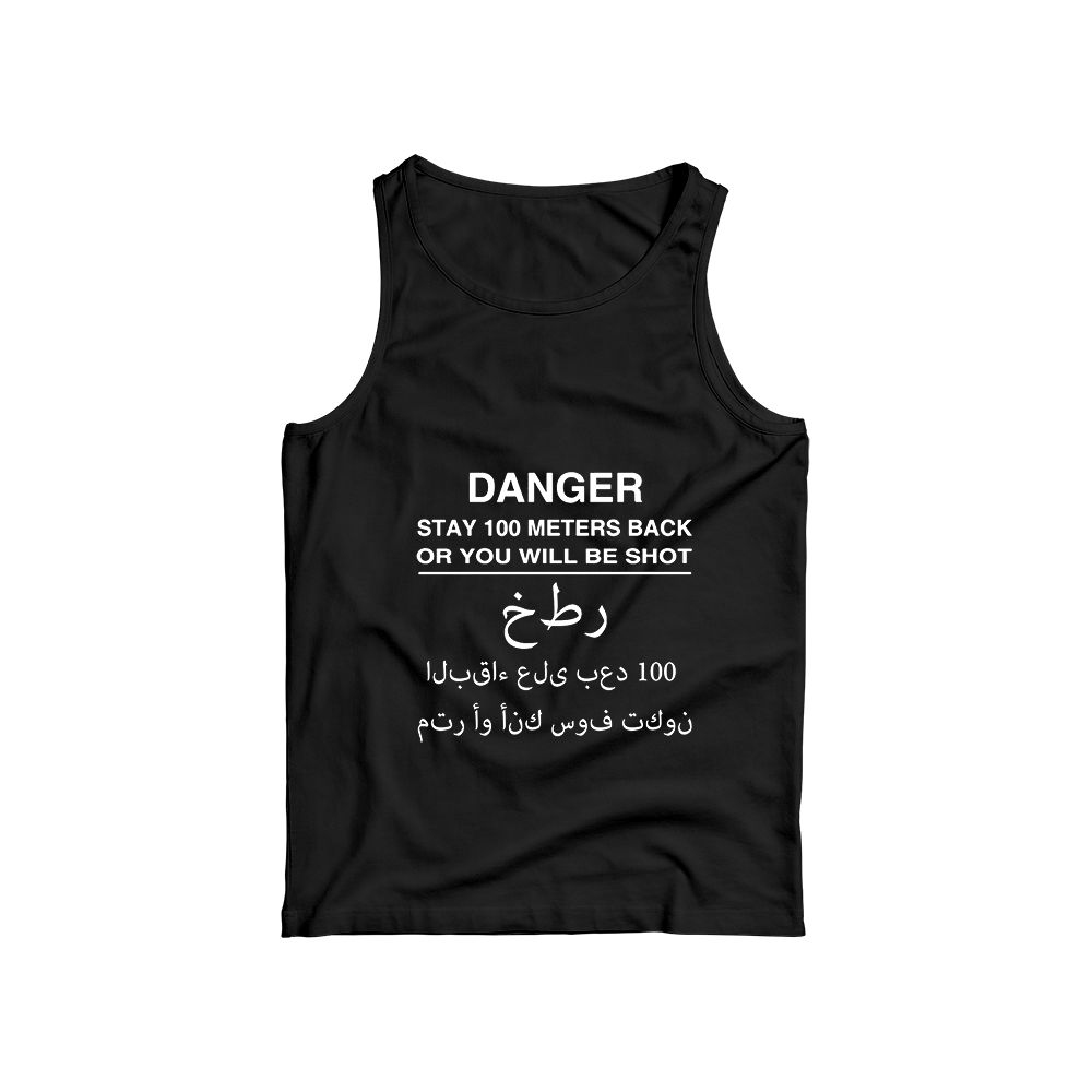 Black Water Danger T-Shirt – Tactical Dark Graphic Tee, Military Streetwear Shirt, Premium Cotton Unisex
