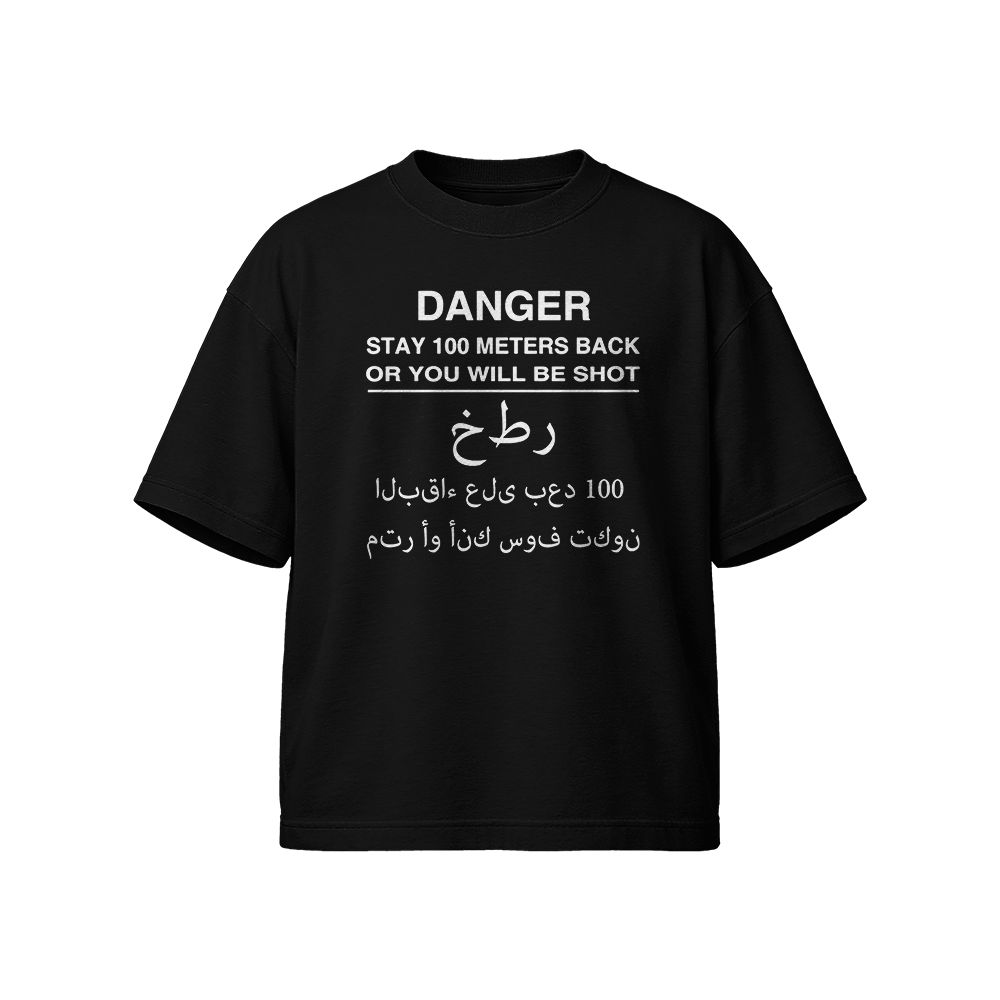 Black Water Danger T-Shirt – Tactical Dark Graphic Tee, Military Streetwear Shirt, Premium Cotton Unisex