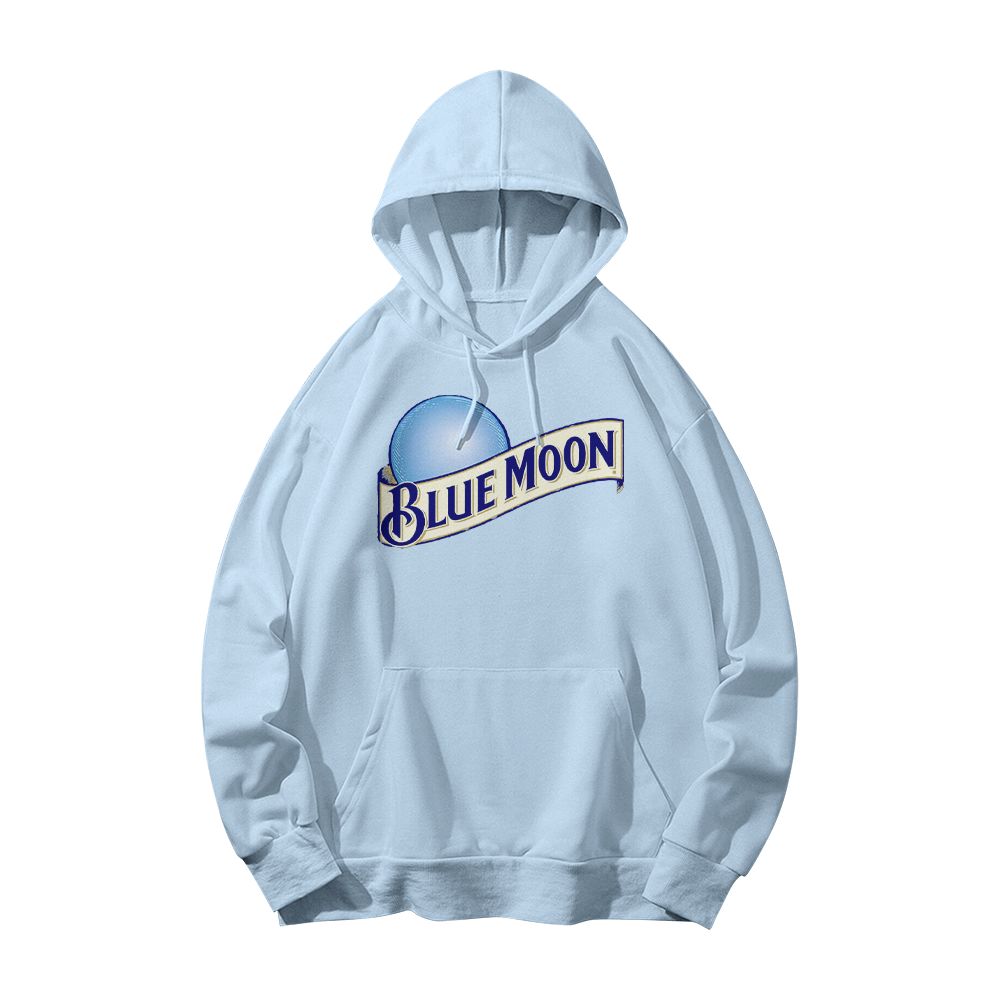 Blue Moon T-Shirt Aesthetic Night Sky Graphic Tee Minimalist Lunar Streetwear Shirt Soft Cotton Unisex