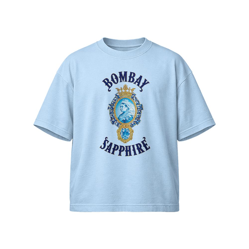 Bombay Sapphire Gin Vintage Graphic T-Shirt – Classic Liquor Logo Streetwear Tee