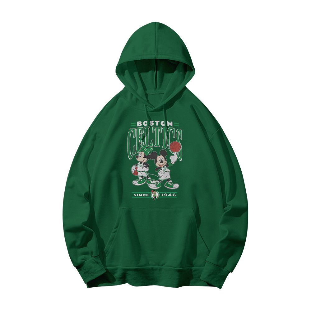 Boston Celtics Disney Vintage Minnie & Mickey T-Shirt – NBA Cartoon Crossover Graphic Tee