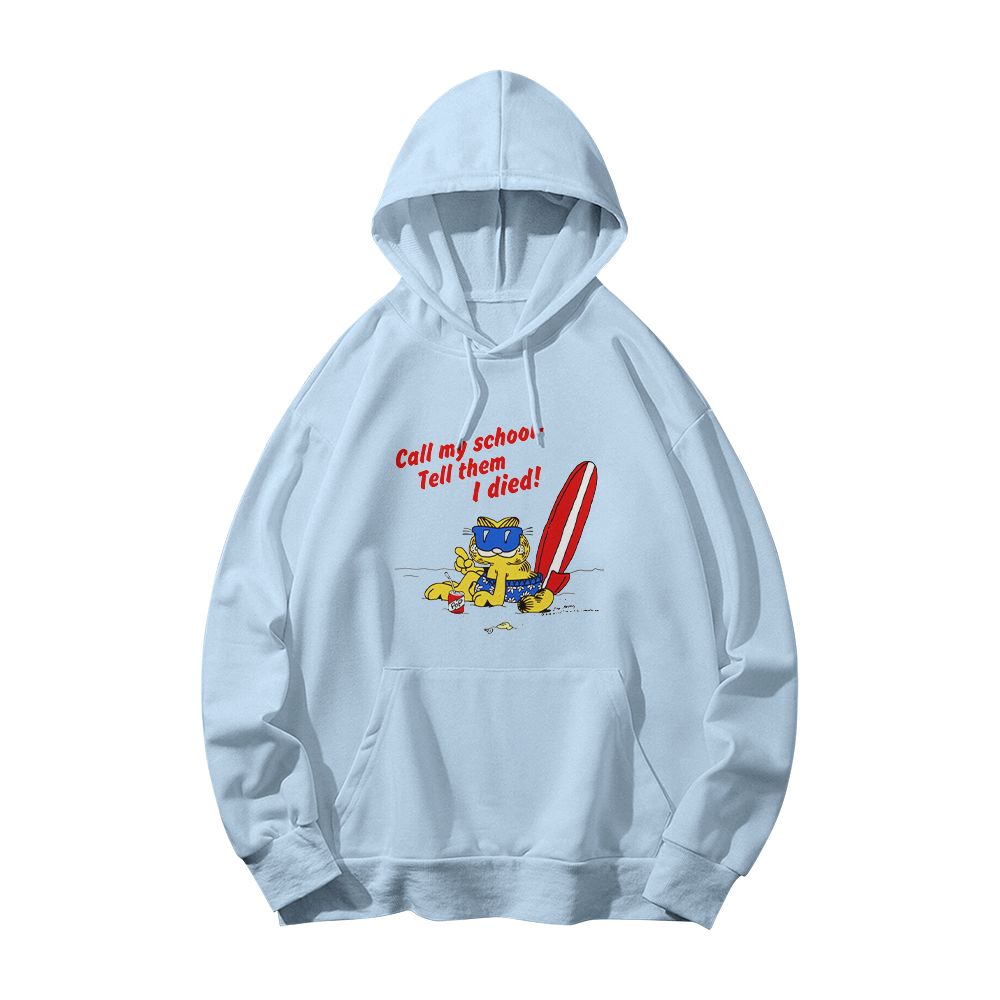 Funny Garfield “Call My School Tell Them I Died” T-Shirt – Meme Cartoon Graphic Tee