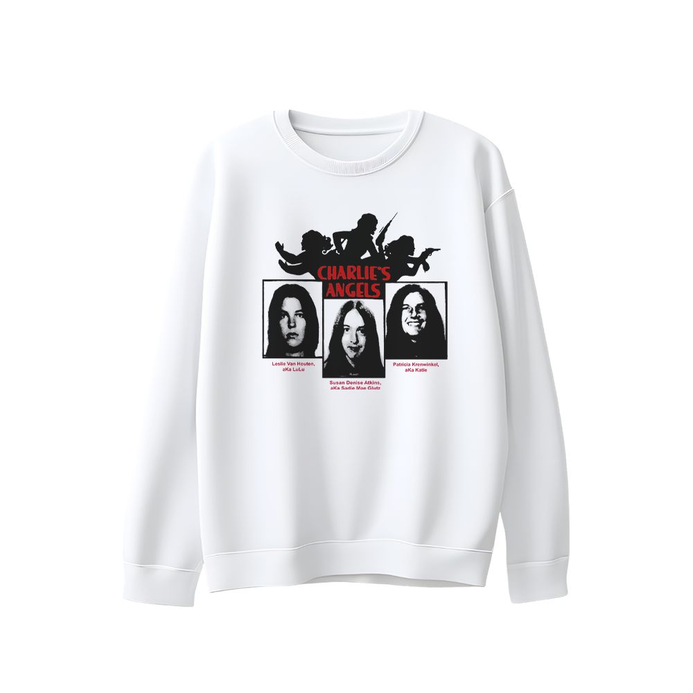 Charles Manson Family Vintage Graphic T-Shirt – True Crime Dark Aesthetic Tee