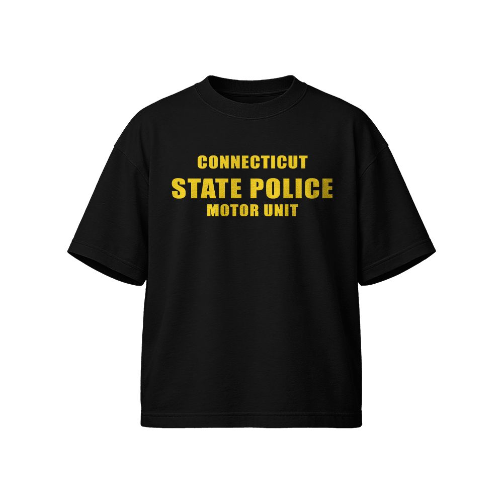 Connecticut State Police Motor Unit Logo Vintage T-Shirt