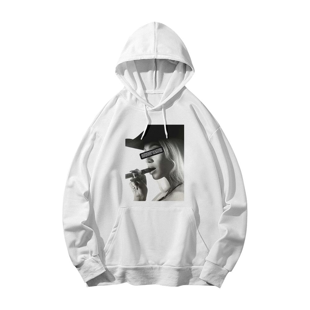 Cowboy Carter Smoking Girl Graphic Vintage T-Shirt