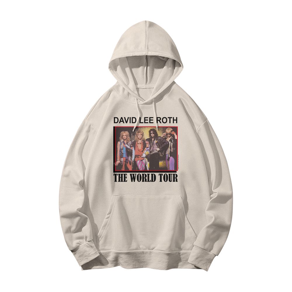 Vintage David Lee Roth The World Tour Graphic T-Shirt | Retro 80s Glam Rock Concert Tee