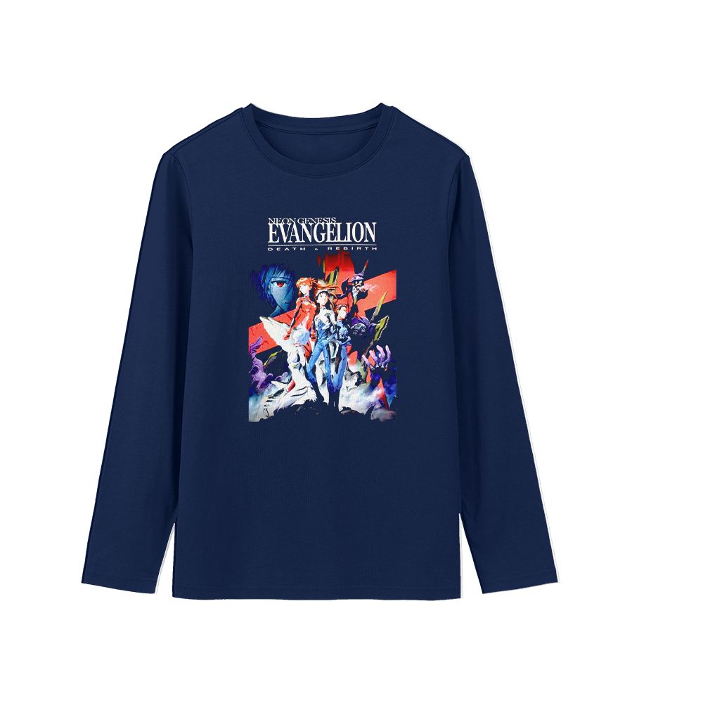 Retro Anime Death and Rebirth Genesis Evangelion Graphic Tee    
