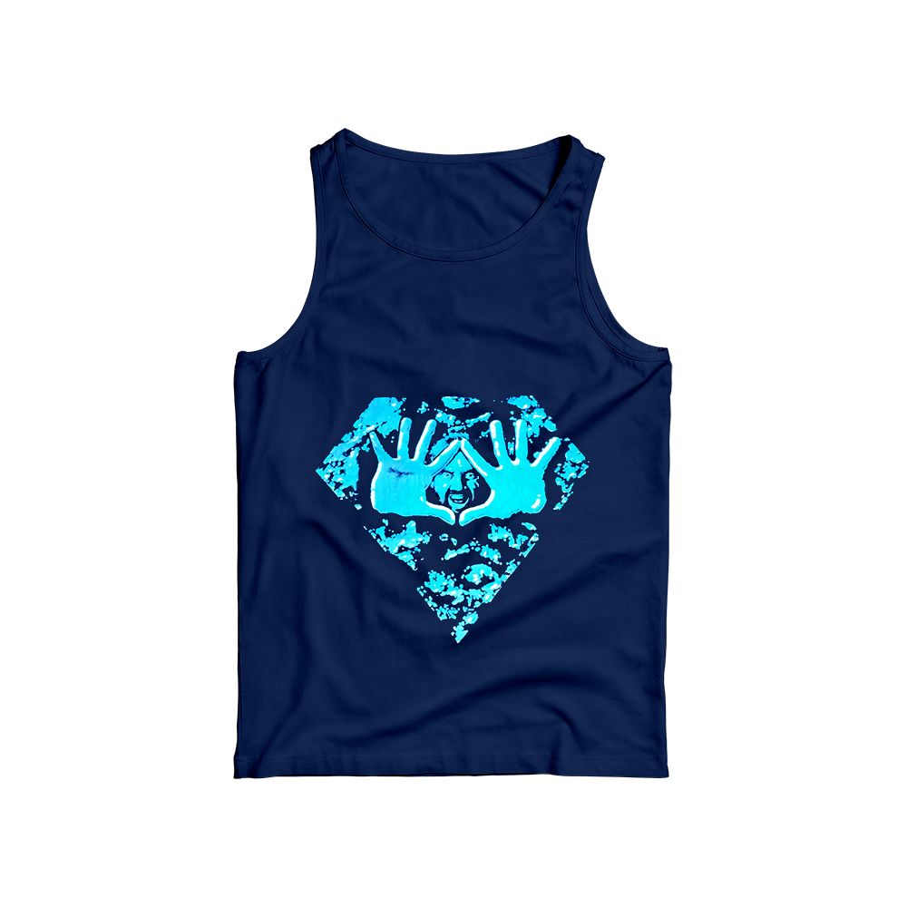 Vintage Diamond Hand Sign Graphic T-Shirt | Retro Hip Hop Streetwear Black Tee