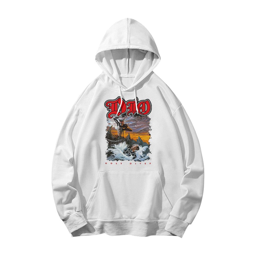 Vintage Dio Holy Diver Graphic T-Shirt | Retro 80s Classic Heavy Metal Band White Tee