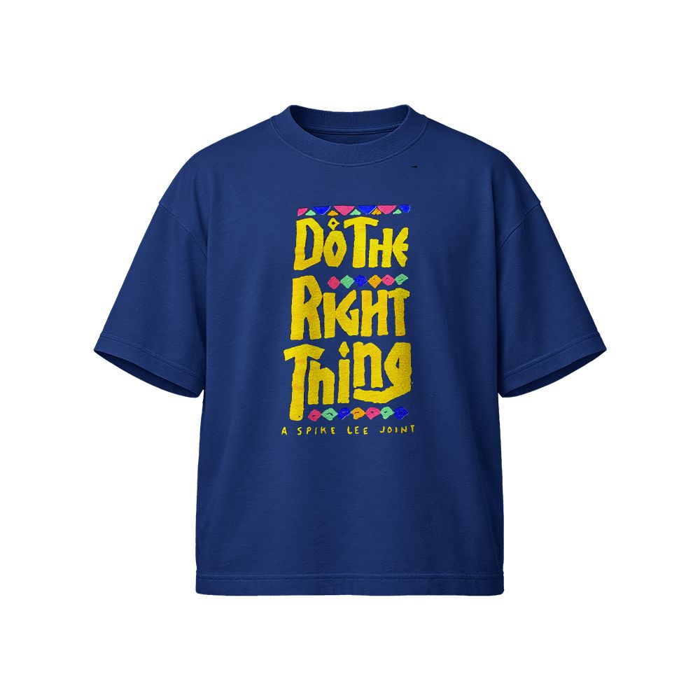 Vintage Do The Right Thing Graphic T-Shirt | Retro 80s Spike Lee Joint Black Cinema Blue Tee