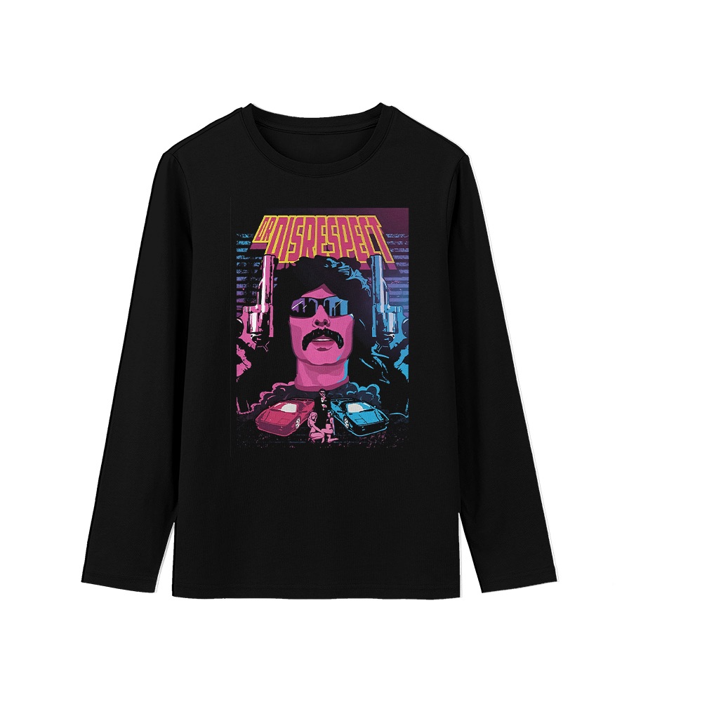 Dr Disrespect Retro 80s Graphic T-Shirt - Neon Synthwave Oversized Tee