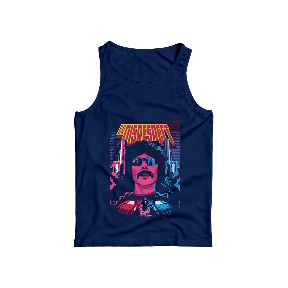 Dr Disrespect Retro 80s Graphic T-Shirt - Neon Synthwave Oversized Tee