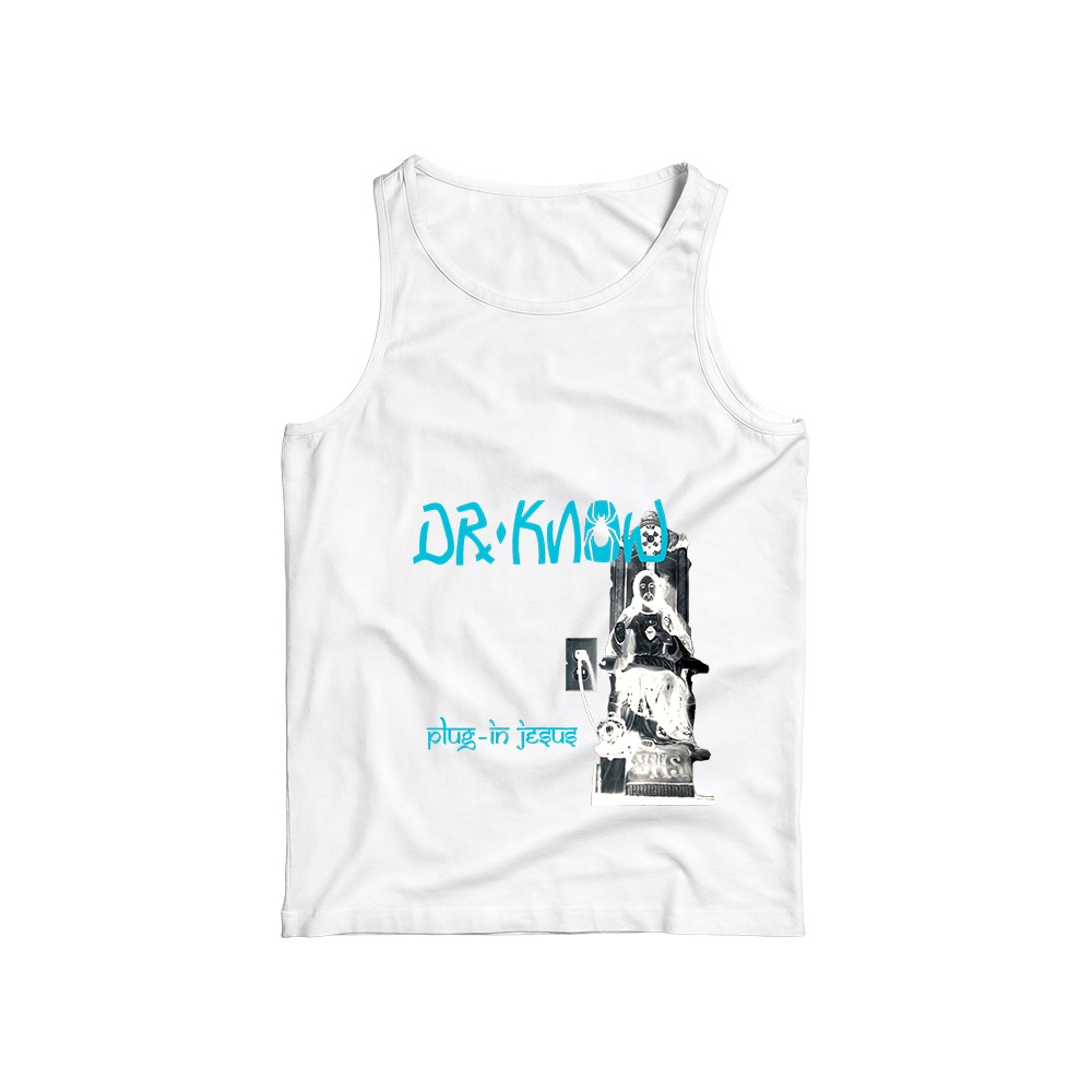 Dr. Know Plug-In Jesus Graphic T-Shirt - Retro Punk Rock Oversized Tee