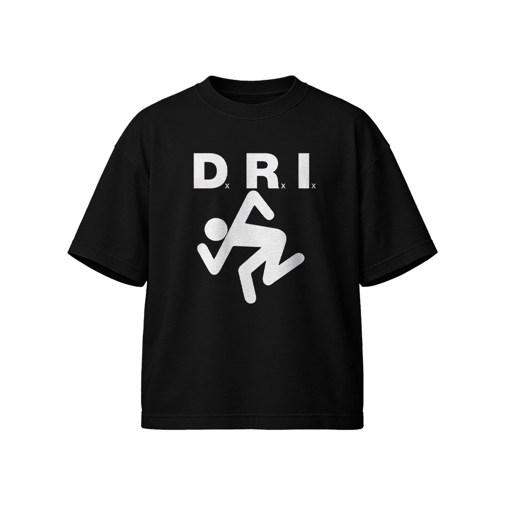 D.R.I. Skanker Logo Graphic T-Shirt - Retro Crossover Thrash Oversized Tee