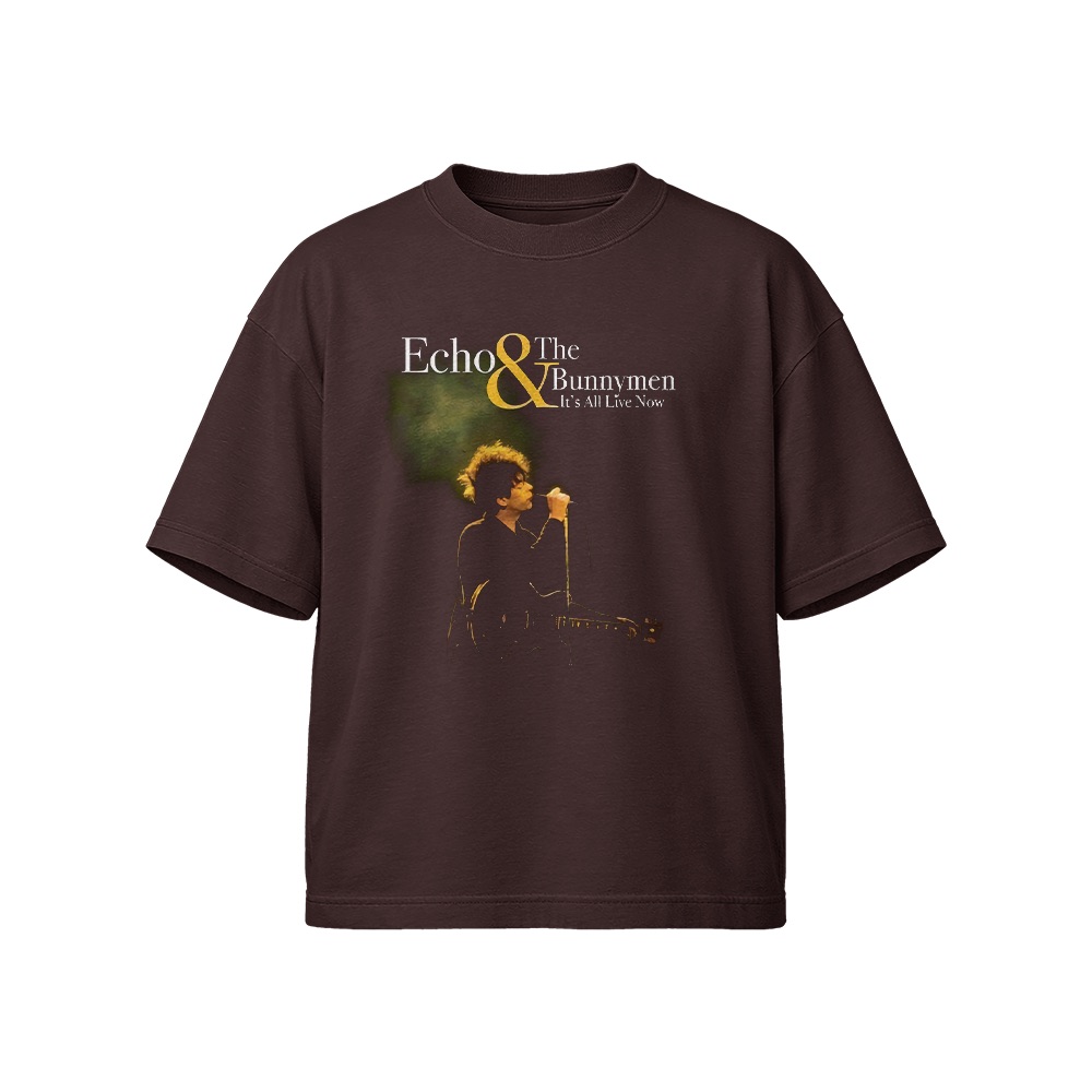 Echo & The Bunnymen It's All Live Now Graphic T-Shirt - Retro Indie Rock Oversized Tee
