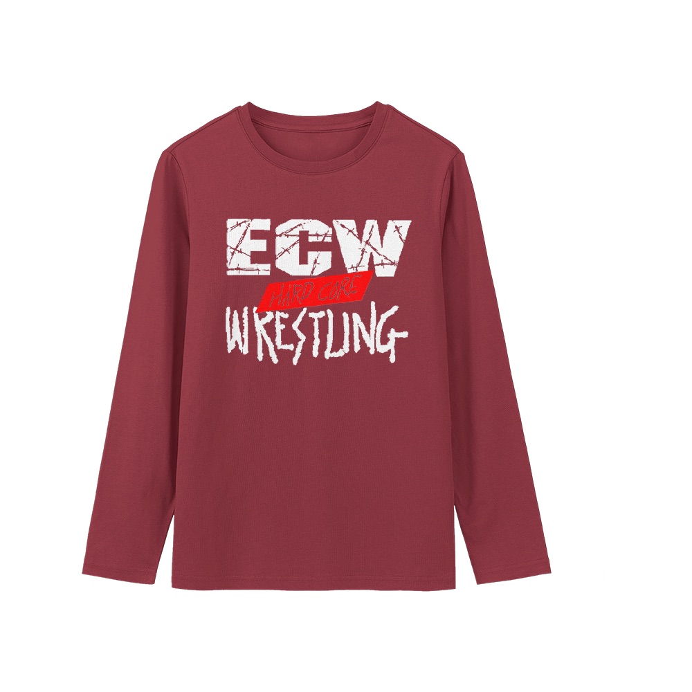 ECW Hardcore Wrestling Logo Graphic T-Shirt - Retro Attitude Era Oversized Tee