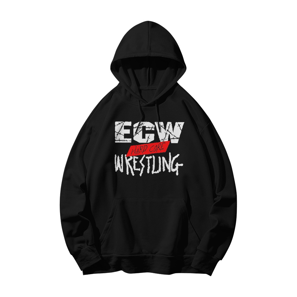 ECW Hardcore Wrestling Logo Graphic T-Shirt - Retro Attitude Era Oversized Tee