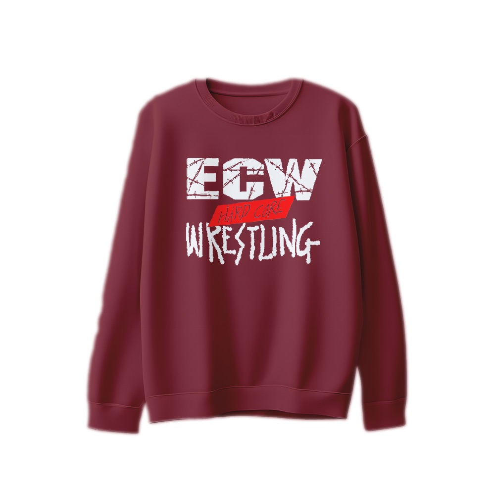 ECW Hardcore Wrestling Logo Graphic T-Shirt - Retro Attitude Era Oversized Tee