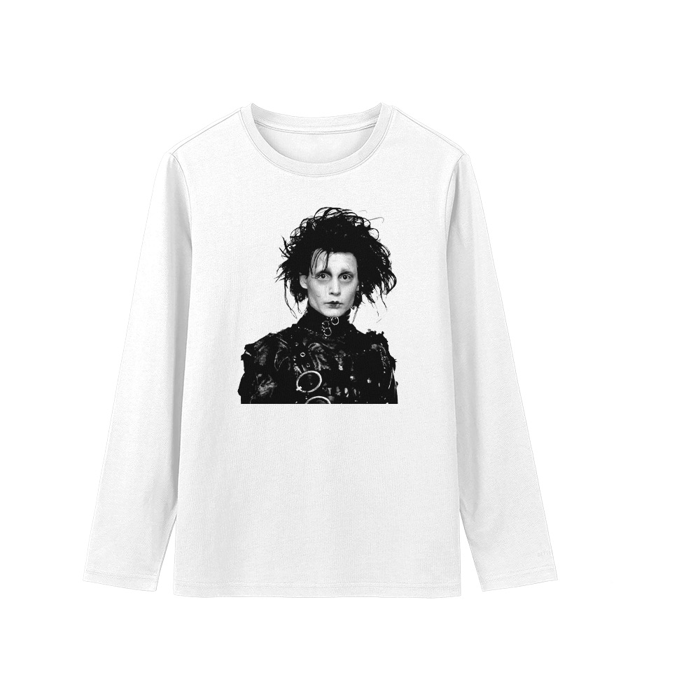 Edward Scissorhands Graphic T-Shirt - Retro Goth Cinema Oversized Tee