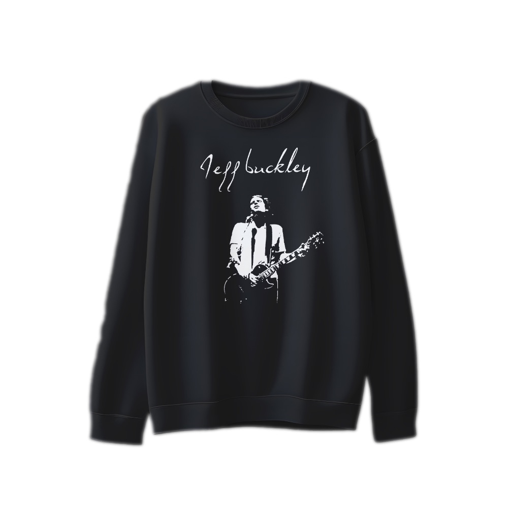 Jeff Buckley Portrait Graphic T-Shirt - Retro Alternative Rock Oversized Tee