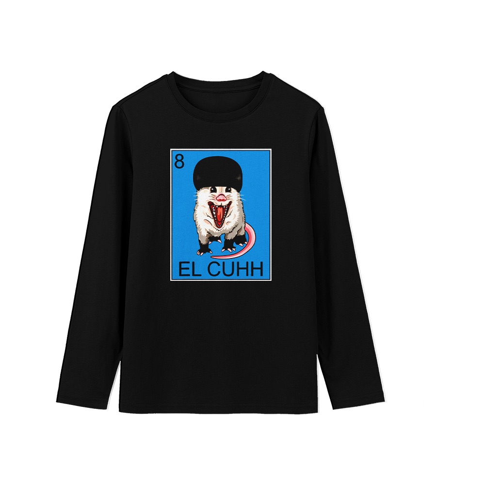 El Cuhh Opossum Loteria Graphic T-Shirt - Retro Mexican Card Oversized Tee