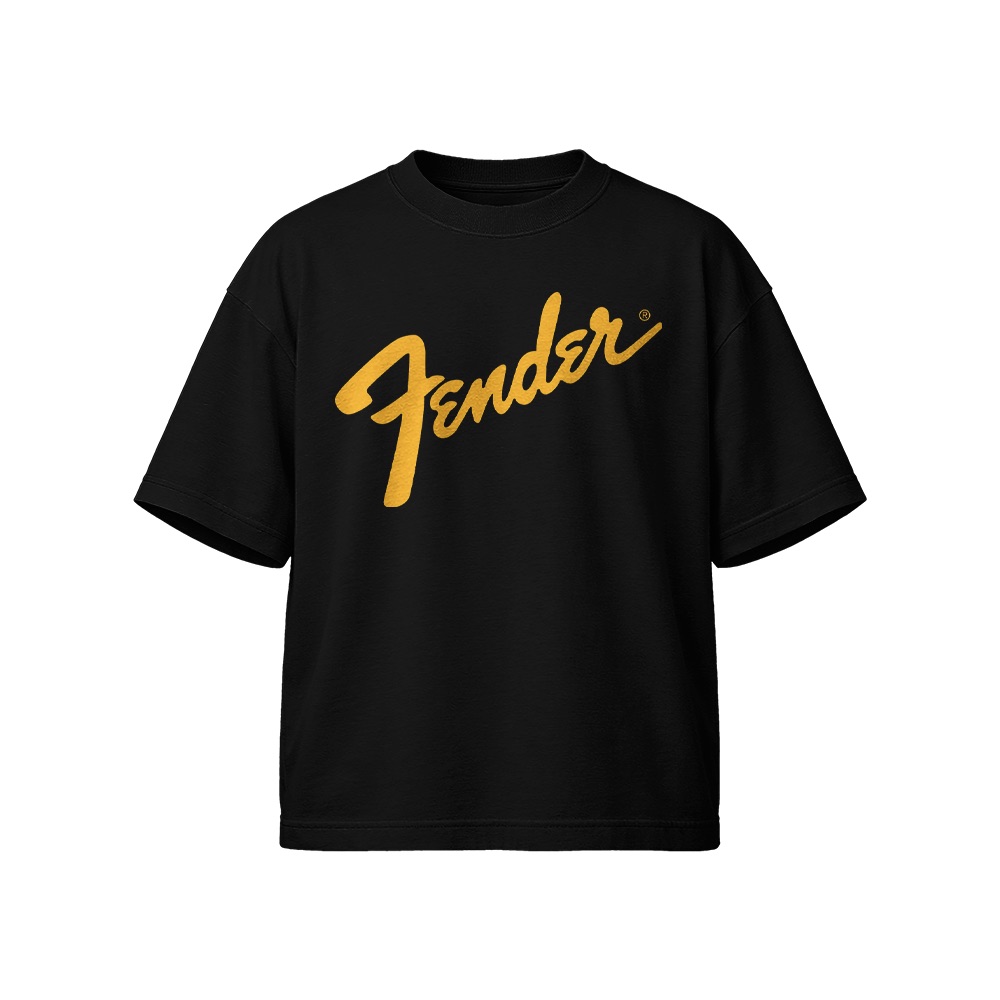 Fender Spaghetti Graphic T-Shirt - Retro Guitar Heritage Oversized Tee