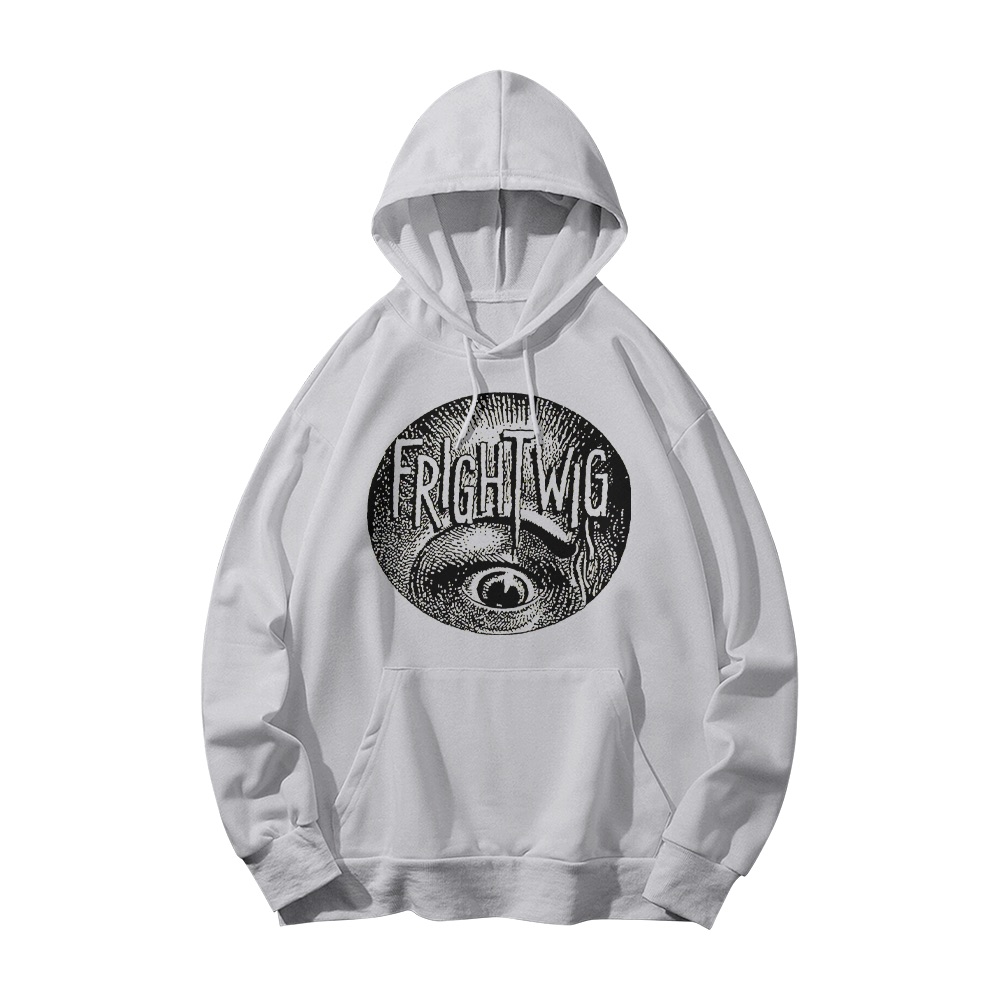 Frightwig Circular Eye Graphic T-Shirt - Retro Feminist Punk Rock Oversized Tee