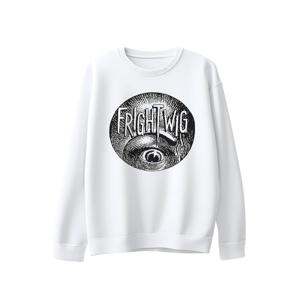 Frightwig Circular Eye Graphic T-Shirt - Retro Feminist Punk Rock Oversized Tee