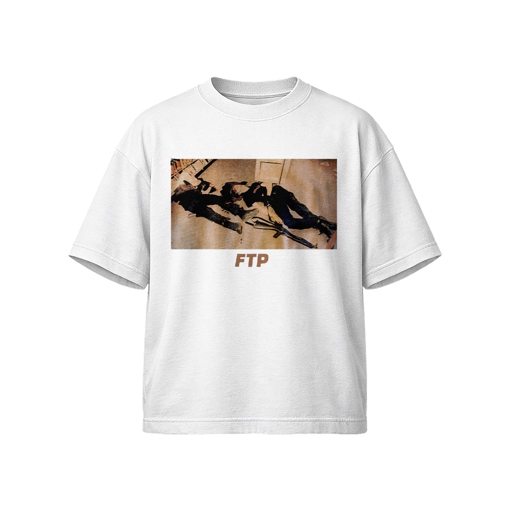 FTP Columbine Suicide Photo Graphic T-Shirt - Underground Streetwear Oversized Tee