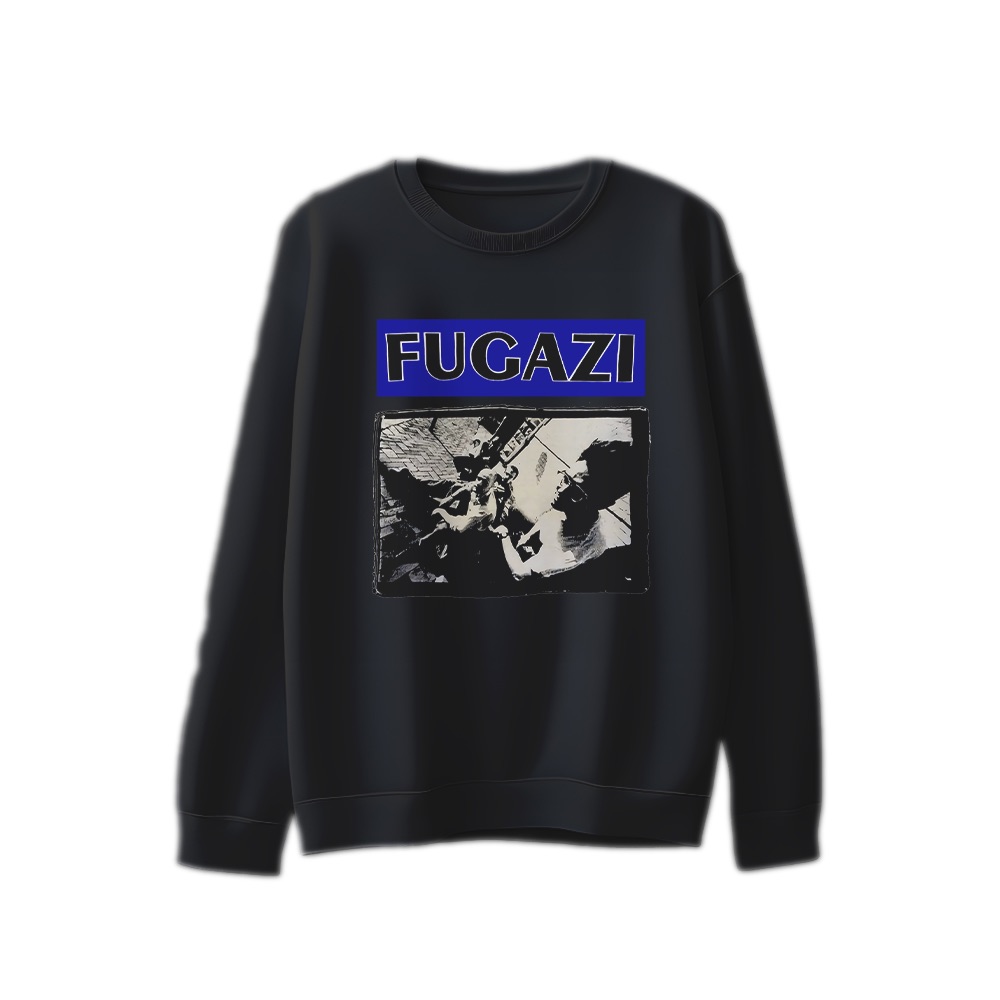 Fugazi Instrument Live Photo Graphic T-Shirt - Retro Post-Hardcore Punk Oversized Tee