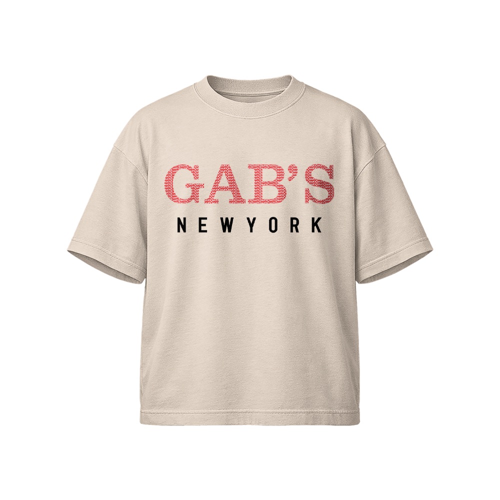 GAB'S New York City Graphic T-Shirt - Retro Minimalist Streetwear Oversized Tee