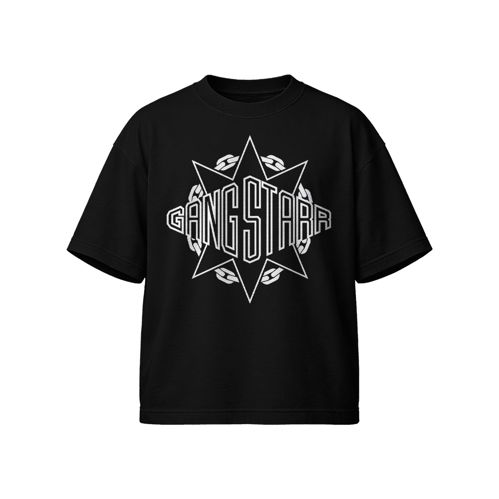 Gang Starr Logo Graphic T-Shirt - Retro Golden Era Hip Hop Oversized Tee