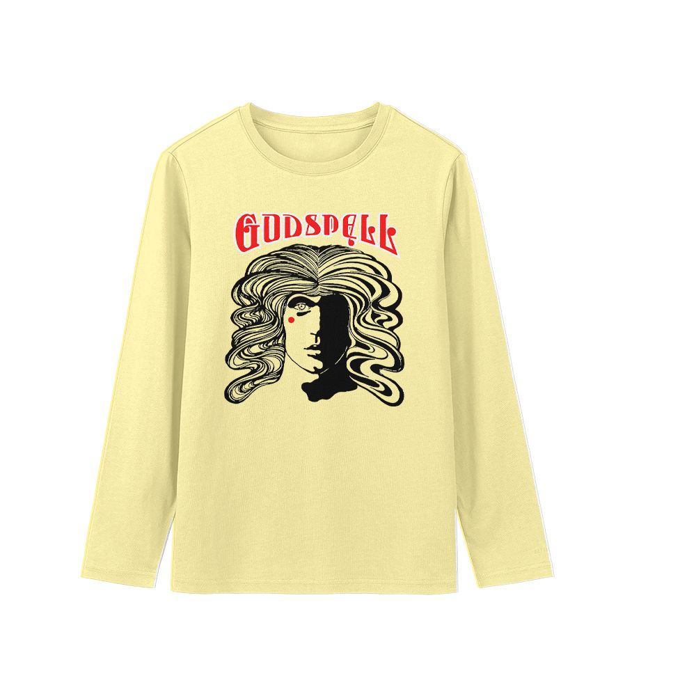 Godspell Musical Retro Graphic T-Shirt - Vintage 1970s Broadway Theatre White Oversized Tee