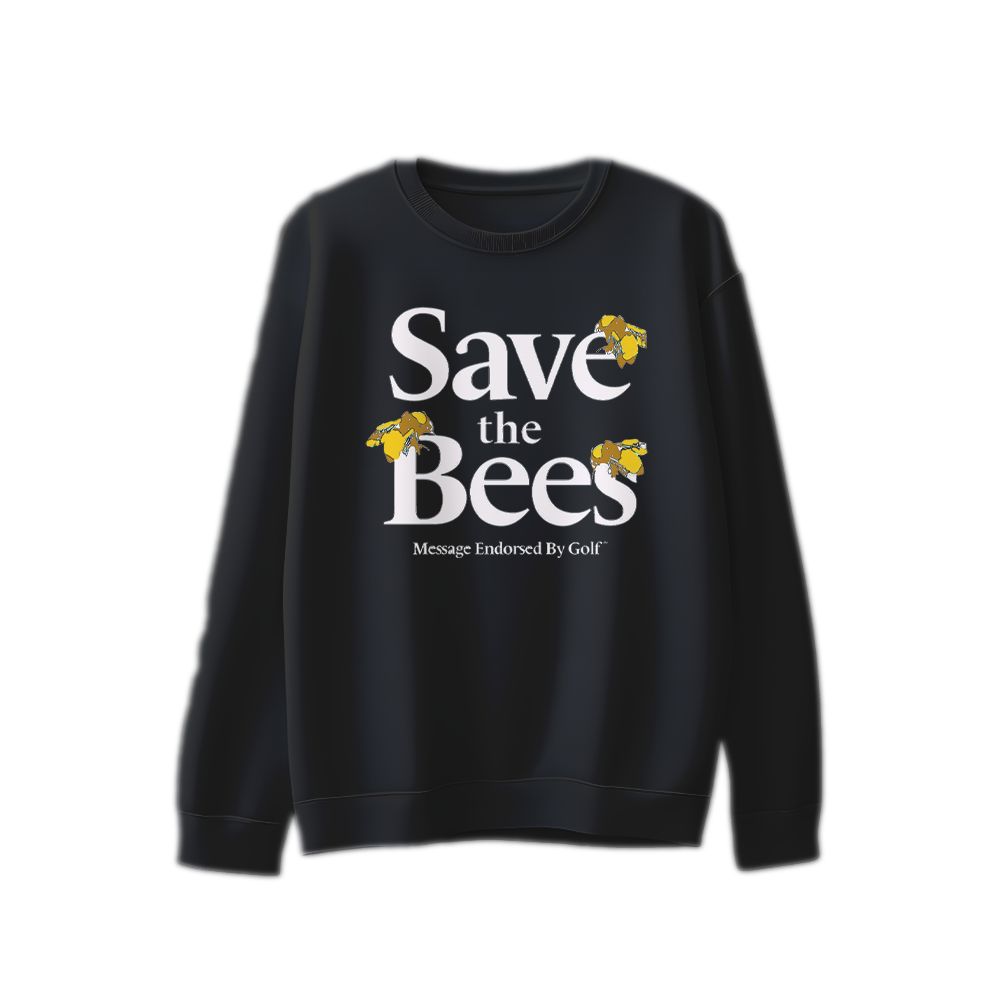 Save The Bees Message Graphic T-Shirt - Vintage Golf Wang Hip Hop Black Oversized Tee