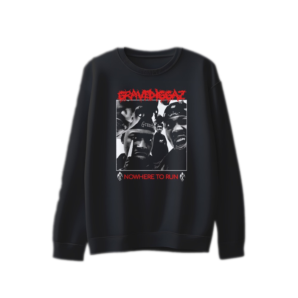 Gravediggaz T-Shirt – Vintage Nowhere to Run Hip Hop Graphic Tee