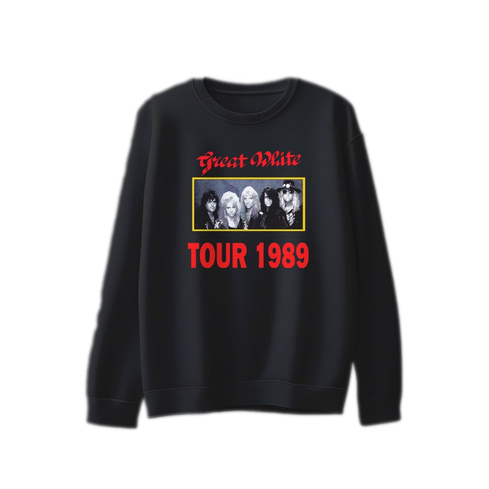 Great White T-Shirt – Vintage 1989 Tour Hard Rock Graphic Tee