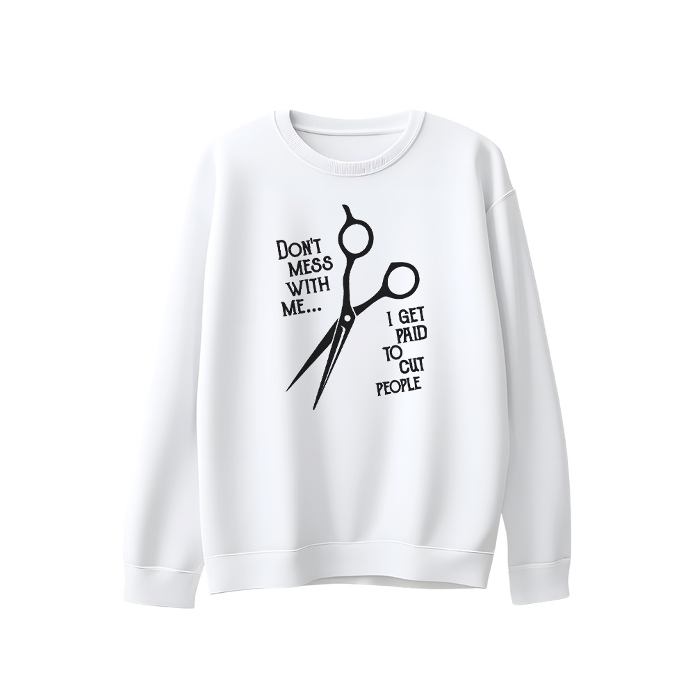 Funny Hairstylist T-Shirt – Vintage Barber Salon Scissors Graphic Tee