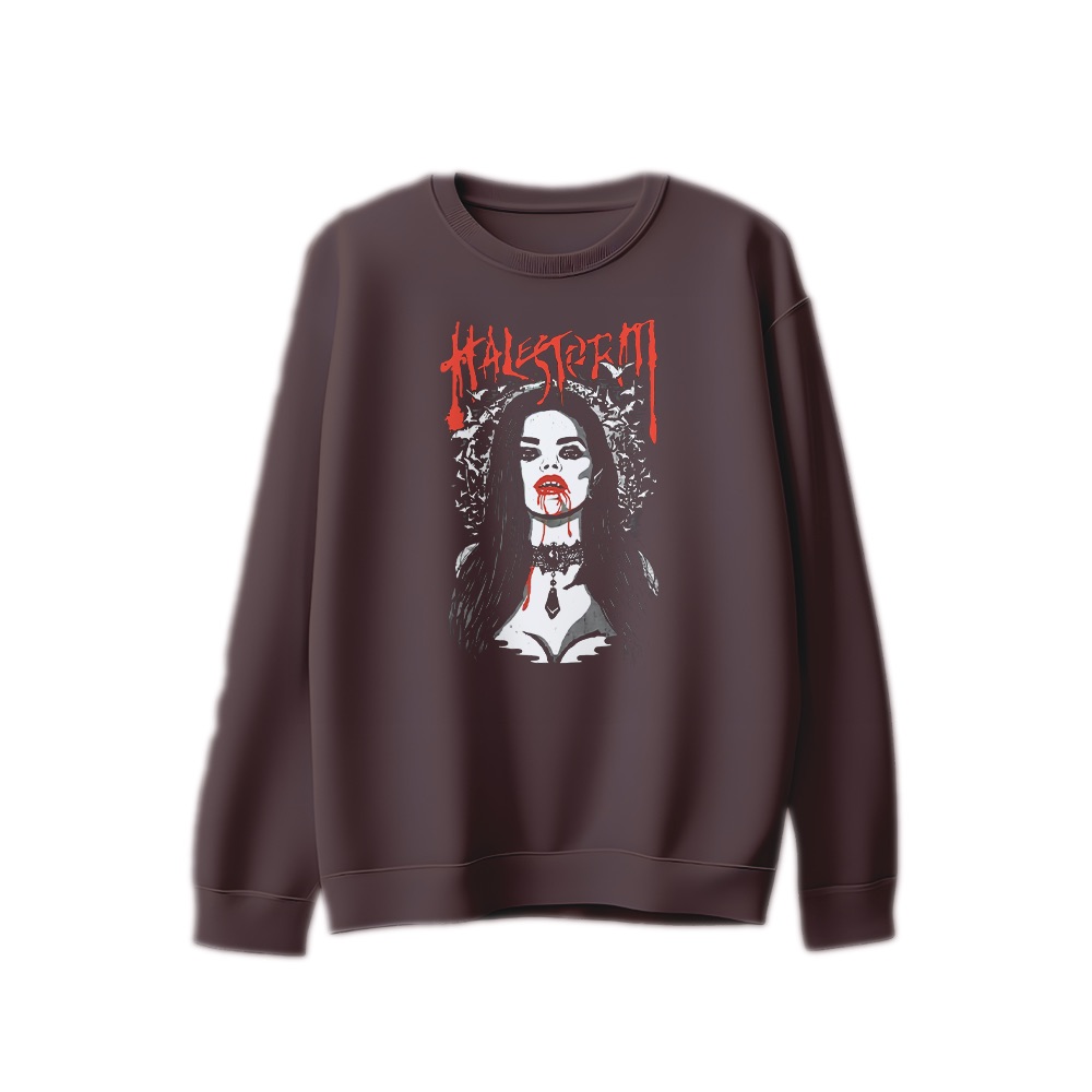 Halestorm T-Shirt – Vintage Heavy Metal Vampire Graphic Tee