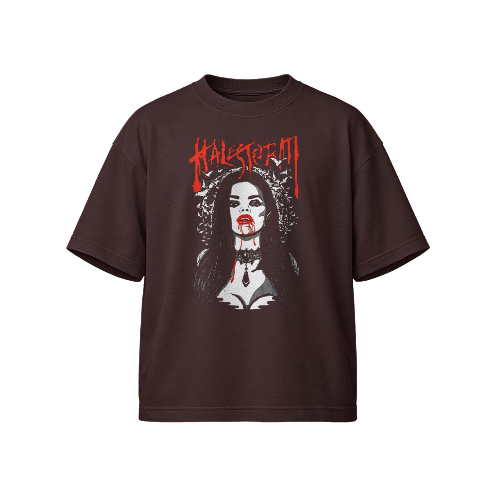 Halestorm T-Shirt – Vintage Heavy Metal Vampire Graphic Tee