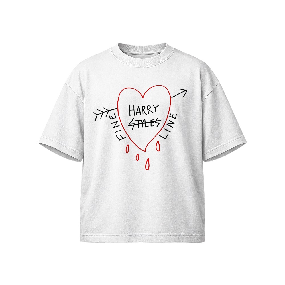 Harry Styles T-Shirt – Vintage Fine Line Heart Graphic Tee