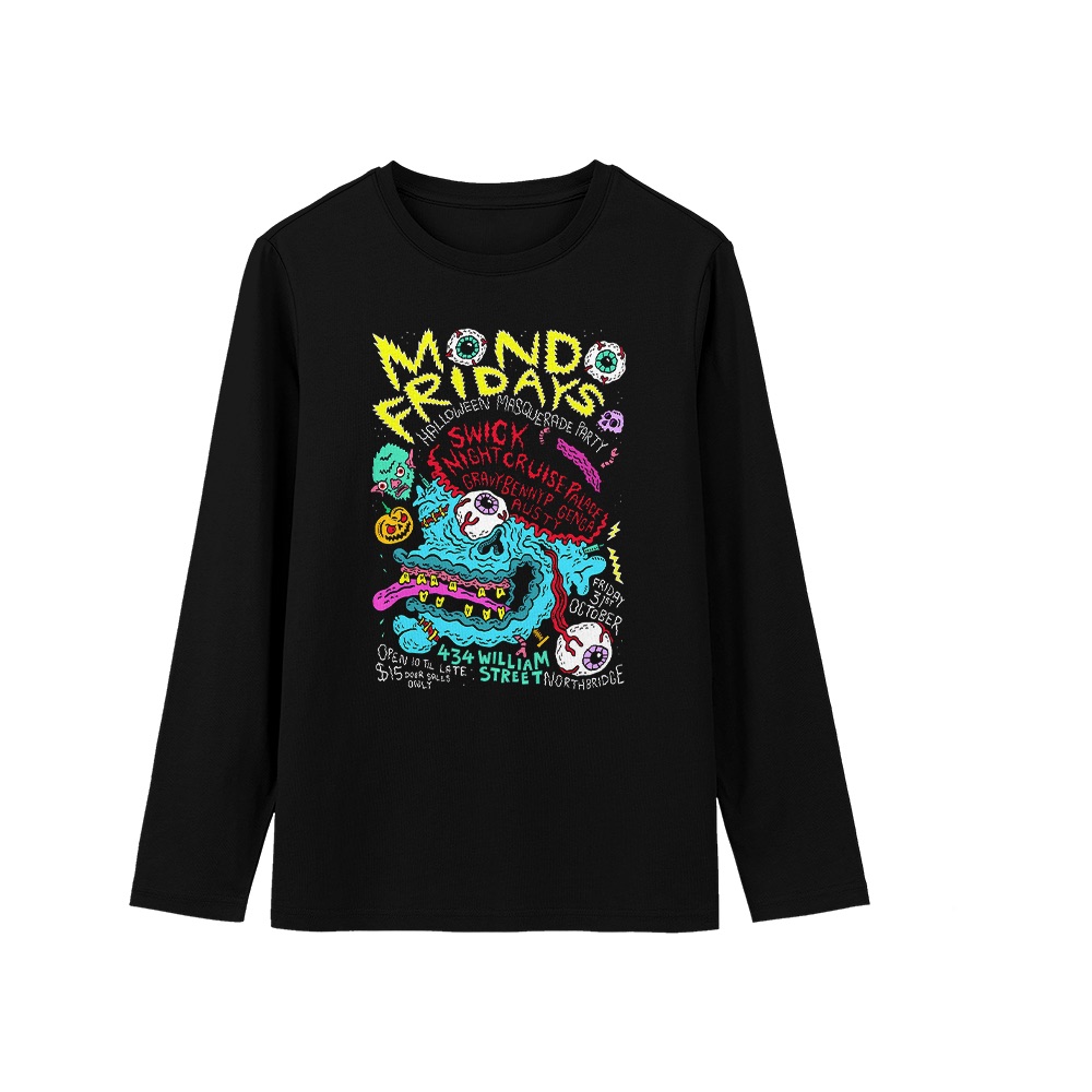 Mondo Fridays T-Shirt – Vintage Halloween Masquerade Party Graphic Tee