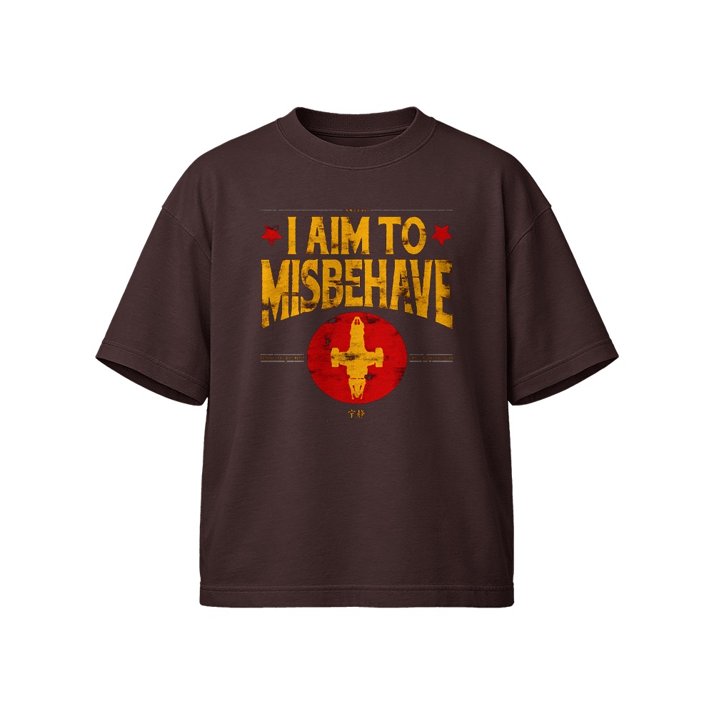 I Aim To Misbehave T-Shirt – Vintage Firefly Serenity Sci-Fi Graphic Tee