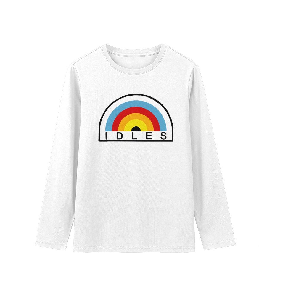 IDLES T-Shirt – Vintage Rainbow British Post-Punk Graphic Tee