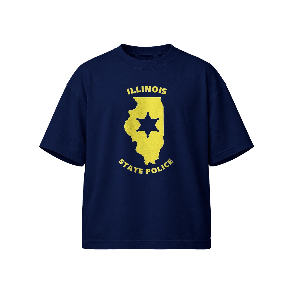 Illinois State Police T-Shirt – Vintage Law Enforcement Insignia Graphic Tee