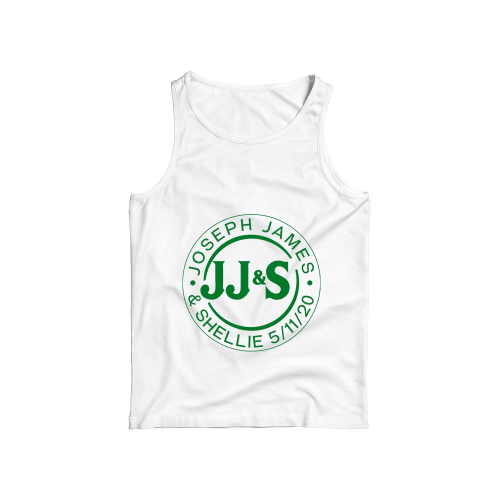 Joseph James & Shellie T-Shirt – Vintage Anniversary Monogram Graphic Tee