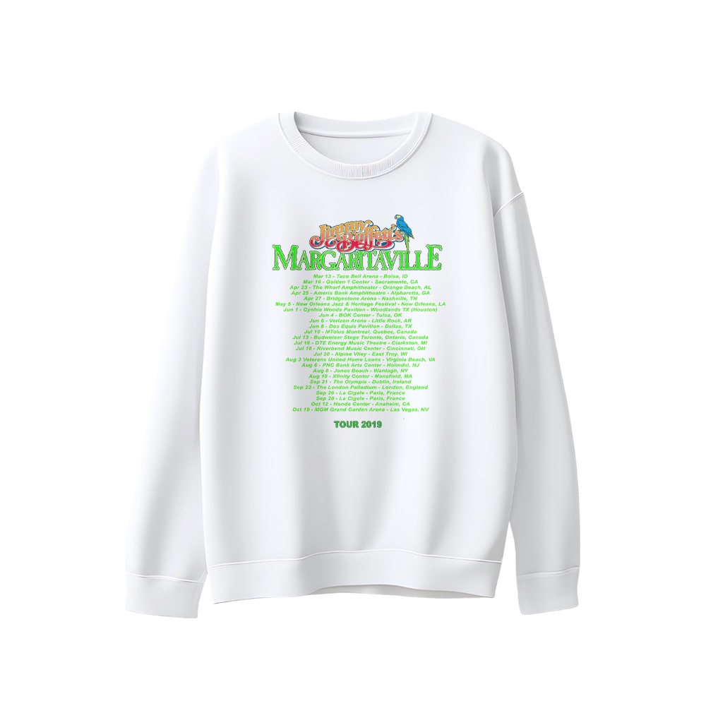 Jimmy Buffett T-Shirt – Vintage 2019 Margaritaville Concert Tour Graphic Tee