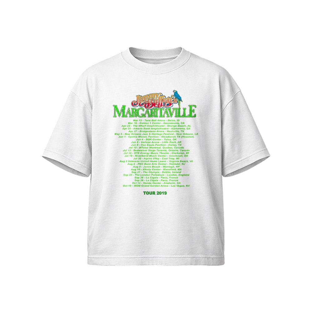Jimmy Buffett T-Shirt – Vintage 2019 Margaritaville Concert Tour Graphic Tee