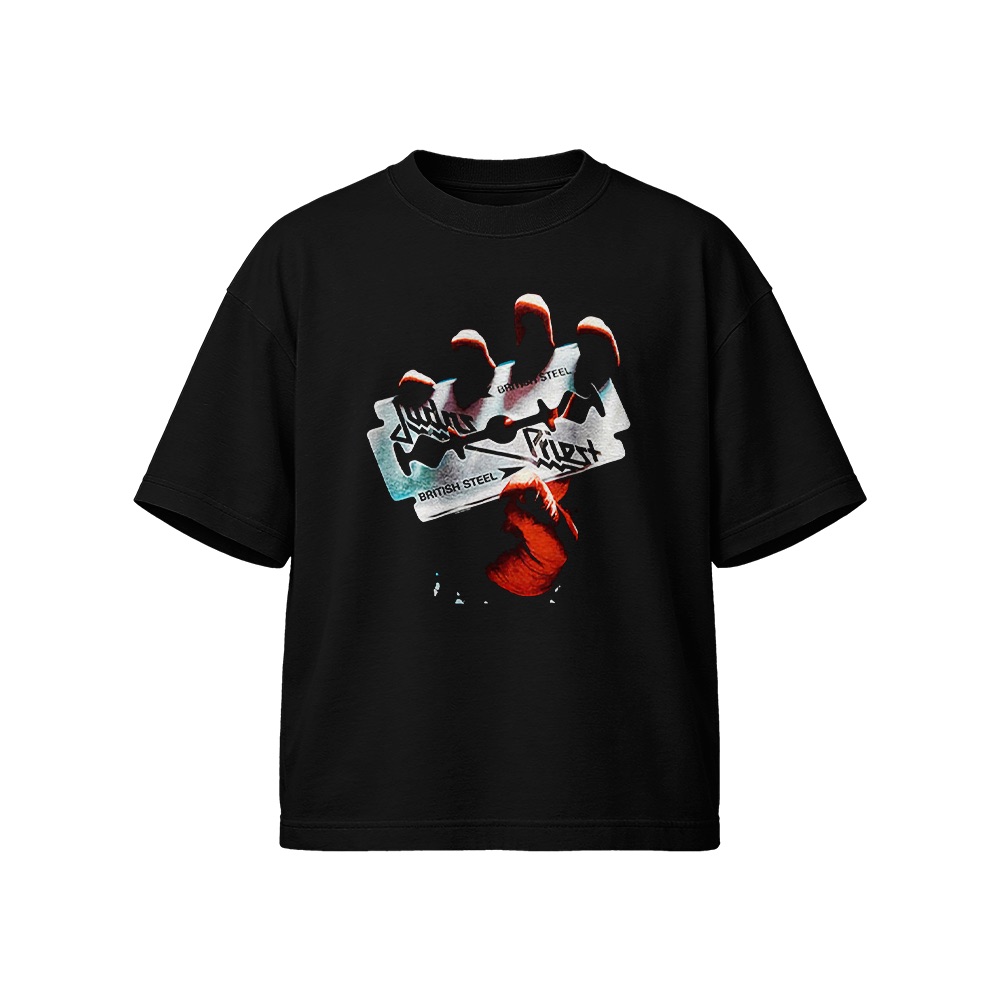 Judas Priest T-Shirt – Vintage British Steel Heavy Metal Album Graphic Tee