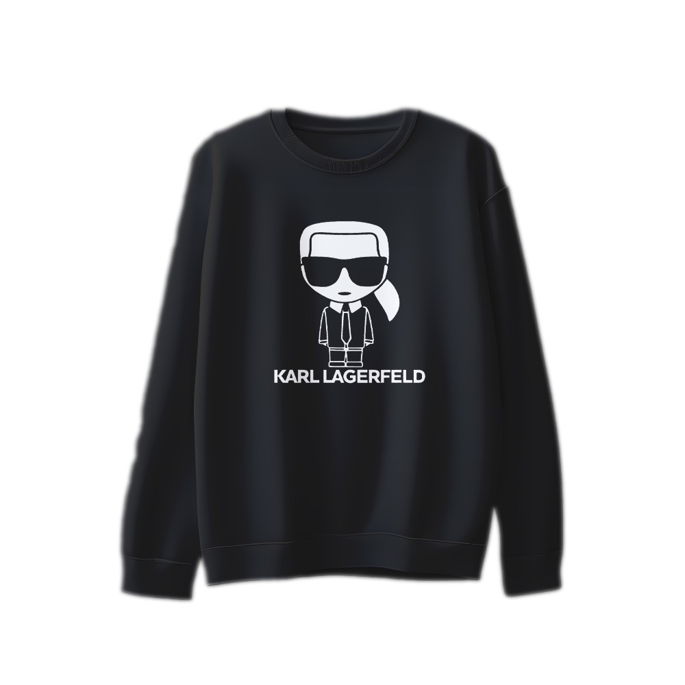 Karl Lagerfeld T-Shirt – Vintage Ikonik Cartoon Silhouette Fashion Graphic Tee